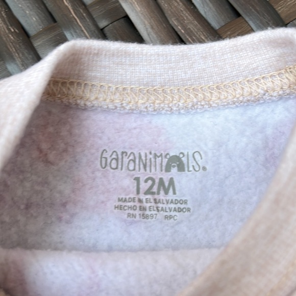 GARANIMALS Girls Crewneck Sweater Rainbow Flowers Mushrooms Cotton Fleece EUC - Picture 4 of 6